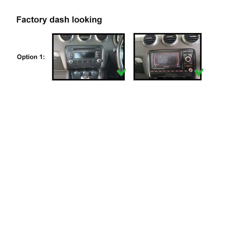 9 Inch Facia FAAUDITT200720149  Panel Fascia Dash Plate Panel suits Audi TT 2007-2014
