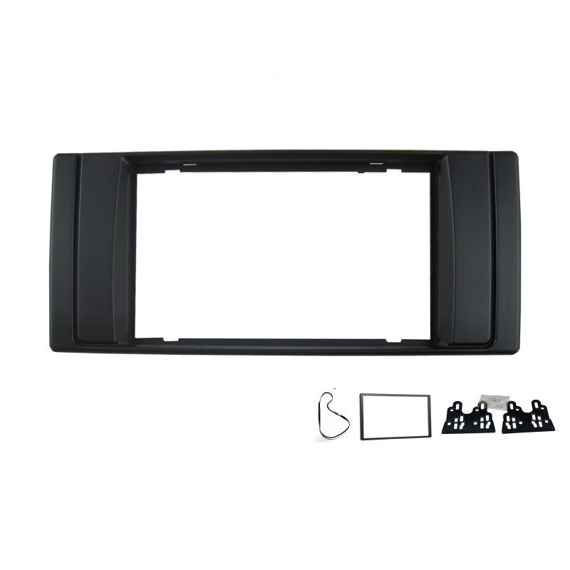 Double 2 DIN FABMWE39E537 Facia Kit Fascia Panel Dash Plate For BMW X5 E53 5 Series E39 1995-2006