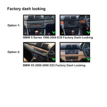Load image into Gallery viewer, 9 Inch Facia FABMWE39E539 Panel Fascia Dash Plate Panel suits BMW 5 SERIES E39 1996-2004 X5 E53 2000-2006