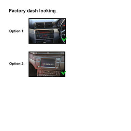 9 Inch Facia F9BM5 Panel Fascia Dash Plate Panel suits BMW 3 SERIES E46 1998-2005