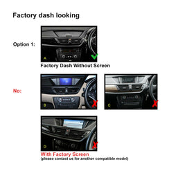 10 Inch Facia FXBM7 Panel Fascia Dash Plate Panel suits BMW X1 E84 2010-2015