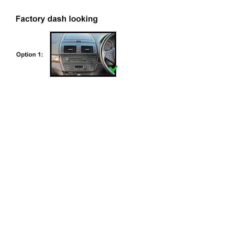 9" FACIA KIT FABMWE90200520129 Panel Fascia Dash Plate Panel Compatible With BMW X3 E83 2004-2009
