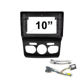 10 Inch Facia & HARNESS FACITROENC42013201610 Panel Fascia Dash Plate Panel suits Citroen C4 2013-2016