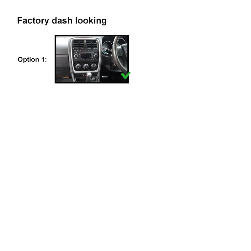 10 Inch Facia FADODGECALIBER2007201110 Panel Fascia Dash Plate Panel Compatible With Dodge Caliber 2007-2011