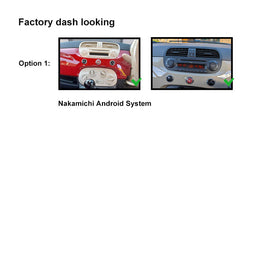 9 Inch Facia FAFIAT500200820149 Panel Fascia Dash Plate Panel suits Fiat 500 2008-2014