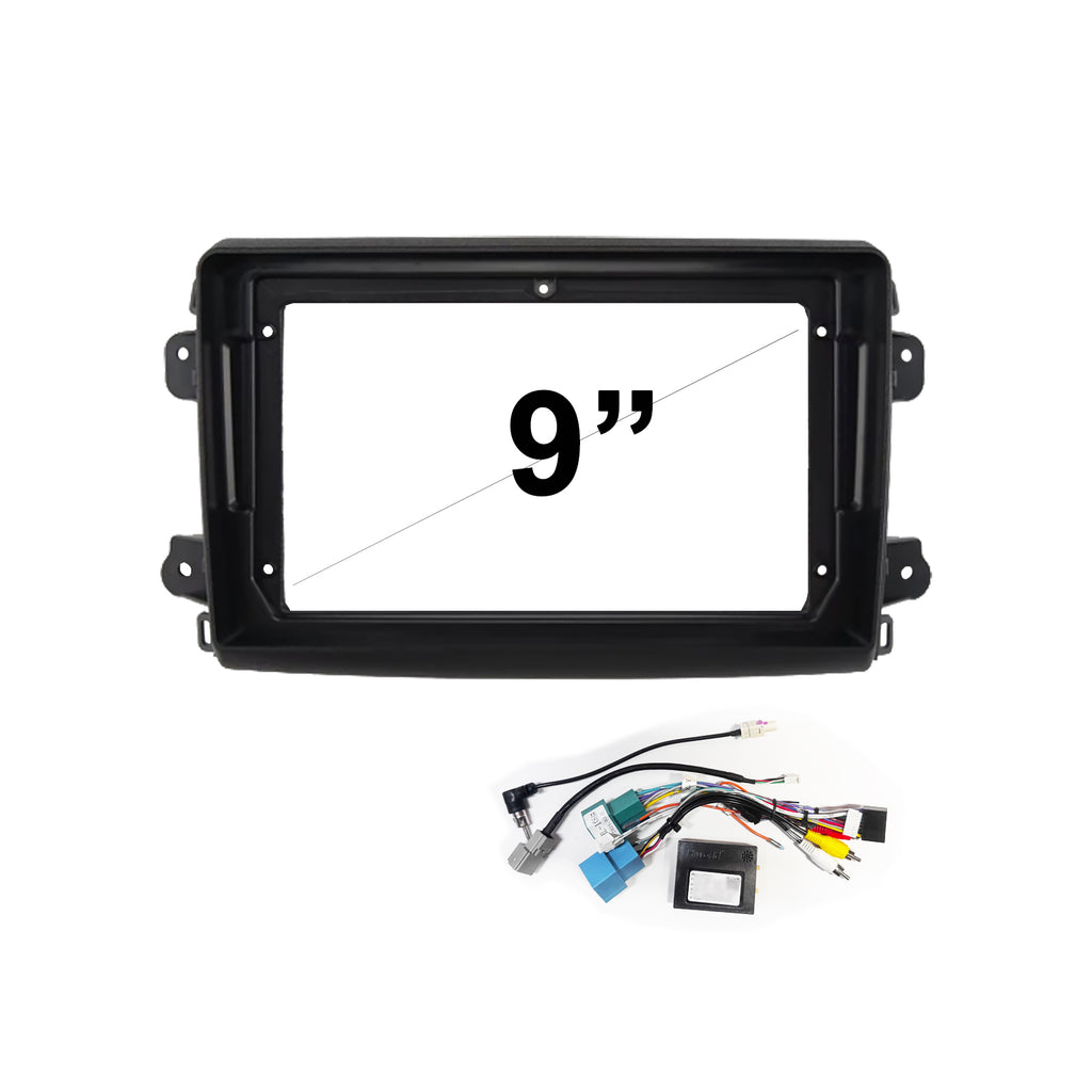 9" FACIA KIT & HARNESS  FAFIATDUCATO2021ON9 Panel Fascia Dash Plate Panel Compatible With Fiat Ducato 2021+