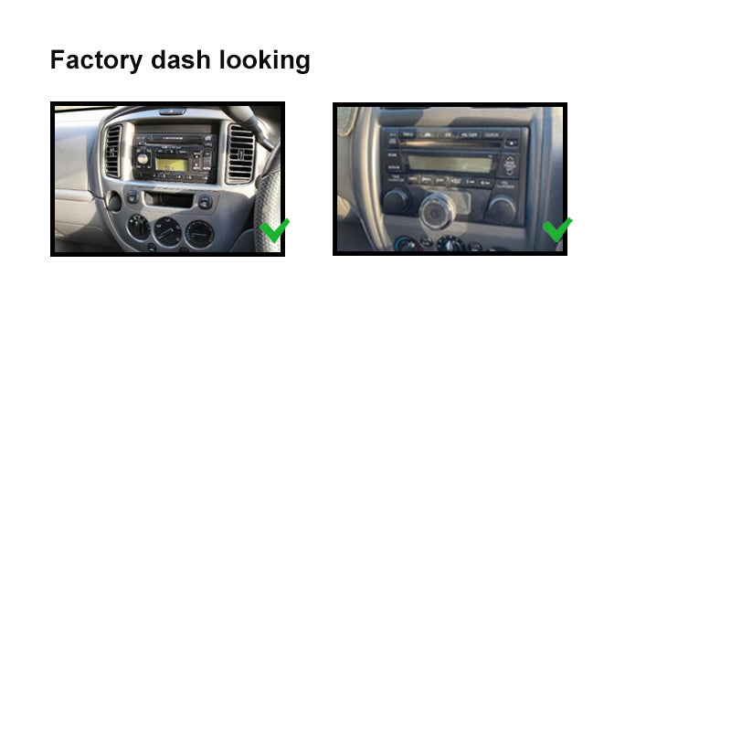 Double 2 DIN FAFORDESCAPE200120057 Facia Kit Fascia Panel Dash Plate For Ford Escape Laser 2001-2005