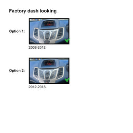 9 Inch Facia F9FD28 Fascia Dash Plate Panel suits Ford Fiesta 2008-2018 Black