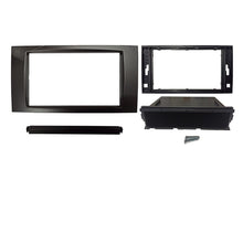 Load image into Gallery viewer, Double Single Din FAFORDFOCUS20052008B7 Facia Fascia Dash Snap in Pocket For Ford Fiesta Focus Kuga Transit 2005-2013 Black