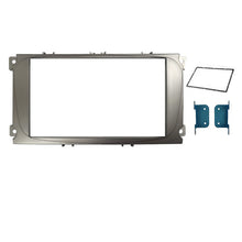 Load image into Gallery viewer, Double 2 DIN FAFORDFOCUS20082011S7 Facia Kit Fascia Panel Dash Plate For Focus 2008-2011 Mondeo 2007-2014 Silver