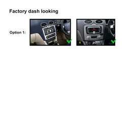 9 Inch Facia F9FD24 Panel Fascia Dash Plate Panel suits Ford Focus Auto Air 2004-2011 Silver