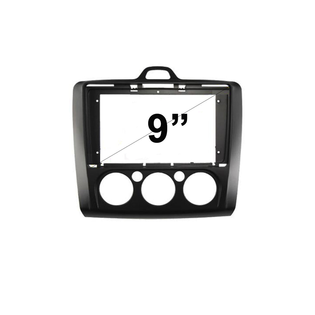 9 Inch Facia FAFORDFOCUSMANUAL200420119B Panel Fascia Dash Plate Panel suits Ford Focus Manual Air 2004-2011 Black