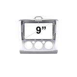 9 Inch Facia FAFORDFOCUSMANUAL200420119S Panel Fascia Dash Plate Panel suits Ford Focus Manual Air 2004-2011 Silver