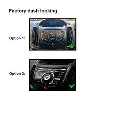 9 Inch Facia FAFORDKUGA2013ON9 Panel Fascia Dash Plate Panel suits Ford Kuga 2013+ Black