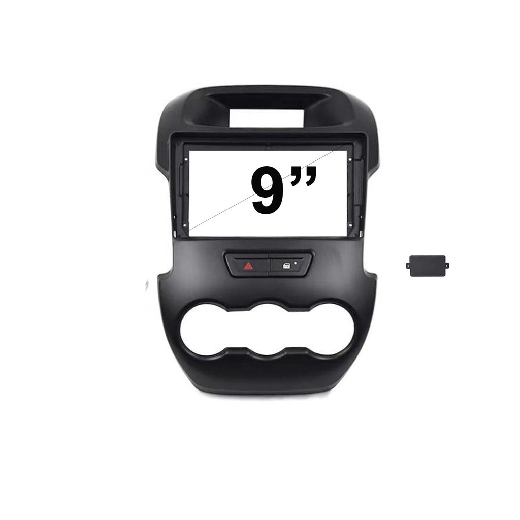 9 Inch Facia FAFORDRANGER201220159  Panel Fascia Dash Plate suits Ford Range 2012-2015 Black