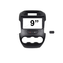 9 Inch Facia F9FD3 Panel Fascia Dash Plate suits Ford Range 2012-2015 Black