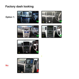 9 Inch Facia F9GM5 Fascia Dash Plate Panel suits Holden Captiva 7 2006-2015 Black