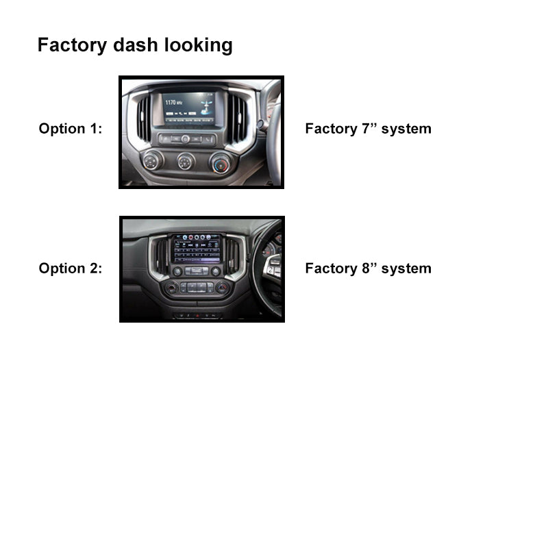 9 Inch Facia FAHOLDENCOLORADO201720209 Fascia Dash Plate Panel suits Holden Colorado 2017-2020 Black
