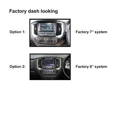 9 Inch Facia F9GM8 Fascia Dash Plate Panel suits Holden Colorado 2017-2020 Black