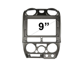 9 Inch Facia F9ISU4 Fascia Dash Plate Panel Compatible With Holden Colorado 2008-2012 Rodeo 2003-2008 Round Air Vent