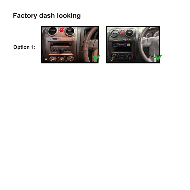 9 Inch Facia FAHOLDENCOLORADOROUND200820129 Fascia Dash Plate Panel Compatible With Holden Colorado 2008-2012 Round Air Con