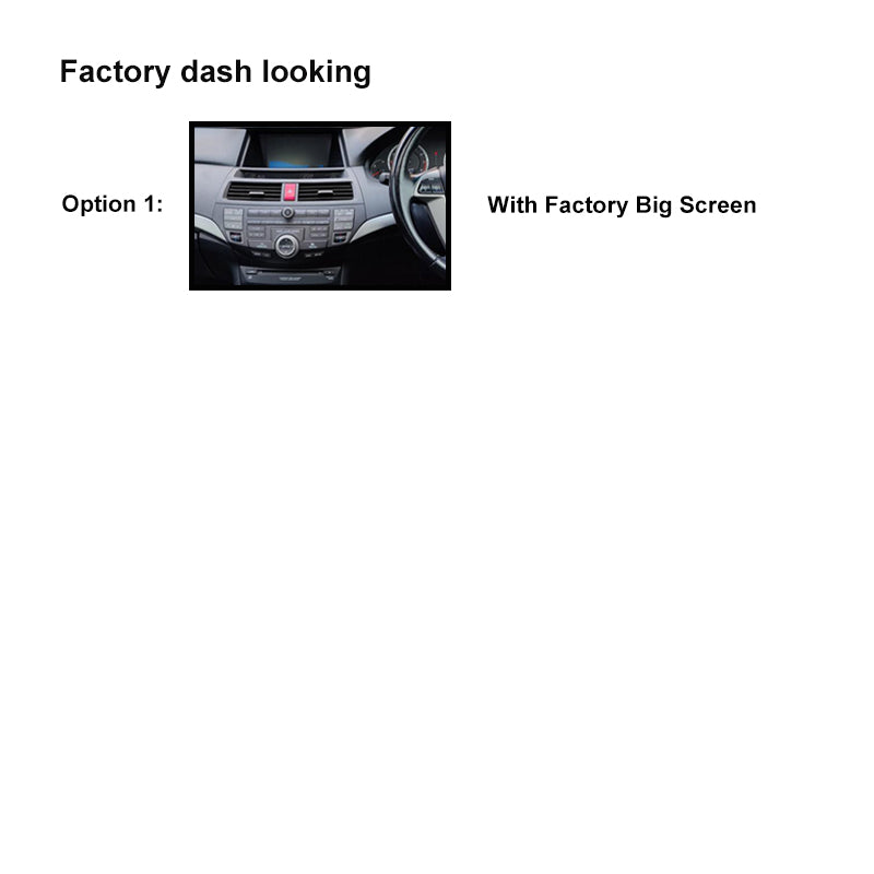 10" FACIA KIT & HARNESS FAHONDAACCORD20082012B10 Fascia Dash Plate Panel Compatible With Honda Accord 2008-2012 Big Screen Black