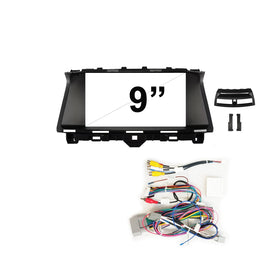 9 Inch Facia FAHONDAACCORD20082012B9 Fascia Dash Plate Panel suits Honda Accord 2008-2012 Big Screen Black