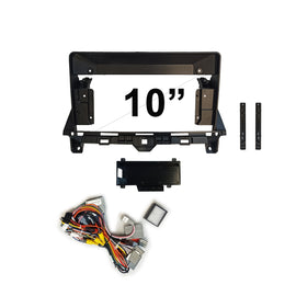 10 Inch Facia & HARNESS FAHONDAACCORD20082012S10 Fascia Dash Plate Panel suits Honda Accord 2008-2012 Small Screen Black