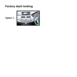 10 Inch Facia & HARNESS FAHONDAACCORD20082012S10 Fascia Dash Plate Panel suits Honda Accord 2008-2012 Small Screen Black