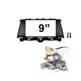 9 Inch Facia & HARNESS FAHONDAACCORD20082012S9 Fascia Dash Plate Panel suits Honda Accord 2008-2012 Small Screen Black