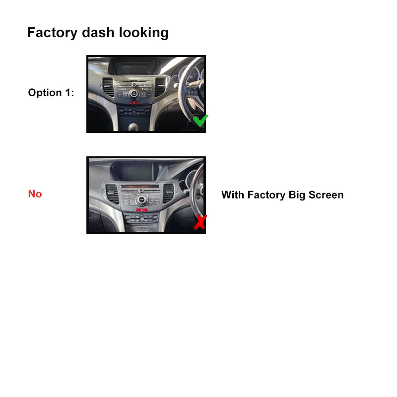 9" FASCIA KIT F9HD47 Fascia Dash Plate Panel For Honda Accord Euro 2008-2015 Black