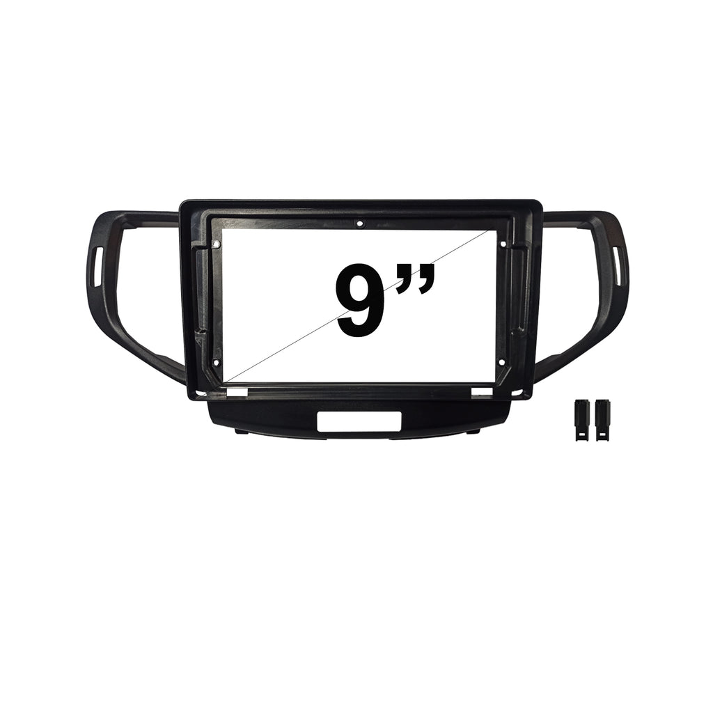 9" FASCIA KIT F9HD47 Fascia Dash Plate Panel For Honda Accord Euro 2008-2015 Black