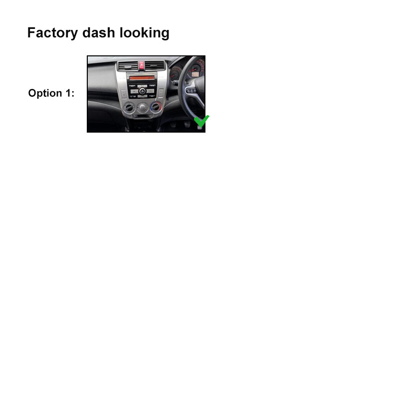10 INCH FACIA KIT FAHONDACITY20092012M10 Fascia Dash Plate Panel For Honda City 2009-2012 Manual A/C