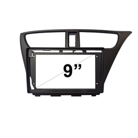 9 Inch Facia F9HD3 Fascia Dash Plate Panel suits Honda Civic 2012-2015 Hatch