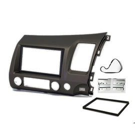 Double 2-DIN FAHONDACIVICSEDAN200620117 Facia Kit Panel Fascia Plate Dash For Honda Civic Sedan 2006-2011