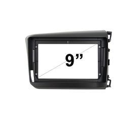 9 Inch Facia F9HD6 Fascia Dash Plate Panel suits Honda Civic 2012-2015 Sedan