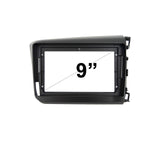 9 Inch Facia FAHONDACIVICSEDAN201220159 Fascia Dash Plate Panel suits Honda Civic 2012-2015 Sedan