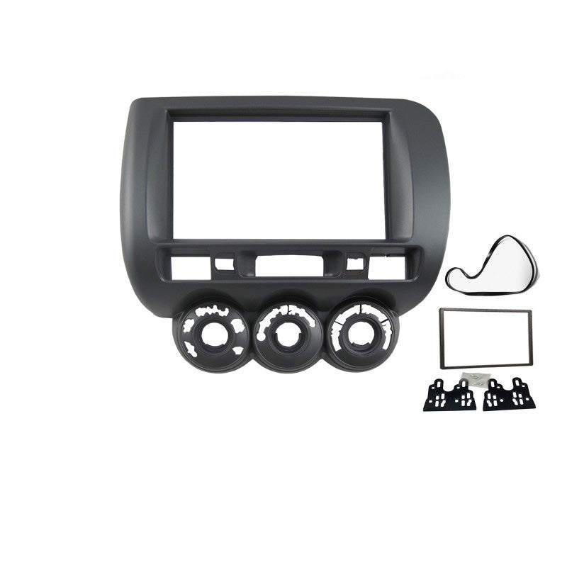 Double 2 DIN FAHONDAJAZZ200220087 Facia Kit Panel Fascia Plate Dash For Honda Jazz 2002-2008
