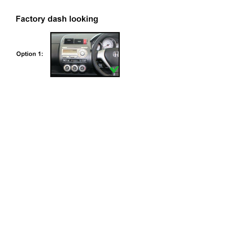 Double 2 DIN FAHONDAJAZZ200220087 Facia Kit Panel Fascia Plate Dash For Honda Jazz 2002-2008
