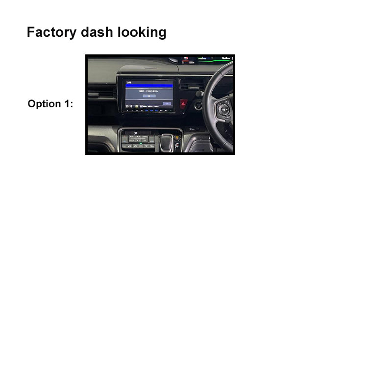 10 Inch Facia FAHONDASTEPWGN2015201910 Fascia Dash Plate Panel For Honda Stepwagen 2015-2019