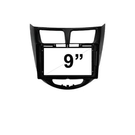 9 Inch Facia F9HY2 Fascia Dash Plate Panel For Hyundai Accent 2011-2020