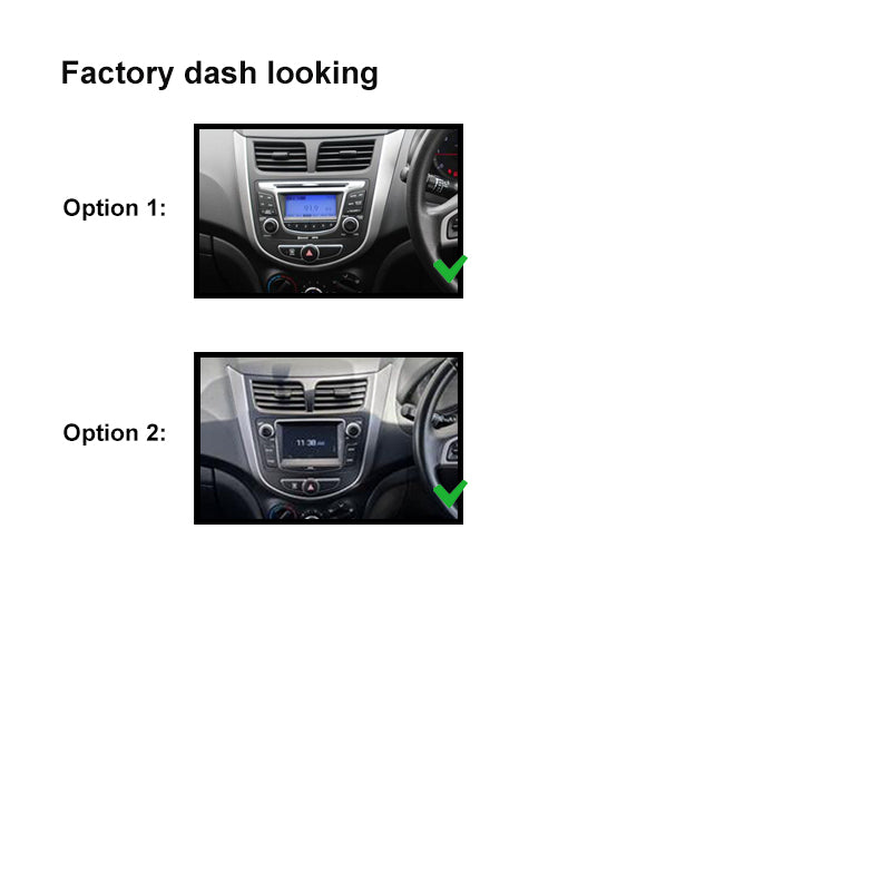 9 Inch Facia FAHYUNDAIACCENT201120209 Fascia Dash Plate Panel For Hyundai Accent 2011-2020