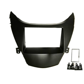 Double 2 DIN F7HY2 Facia Kit Fascia Panel Plate Dash For Hyundai Elantra 2011-2013