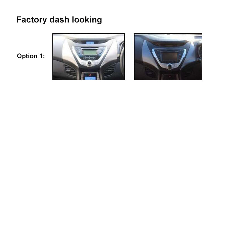 9 Inch Facia FAHYUNDAIELANTRA201120139 Fascia Dash Plate Panel For Hyundai Elantra 2011-2013