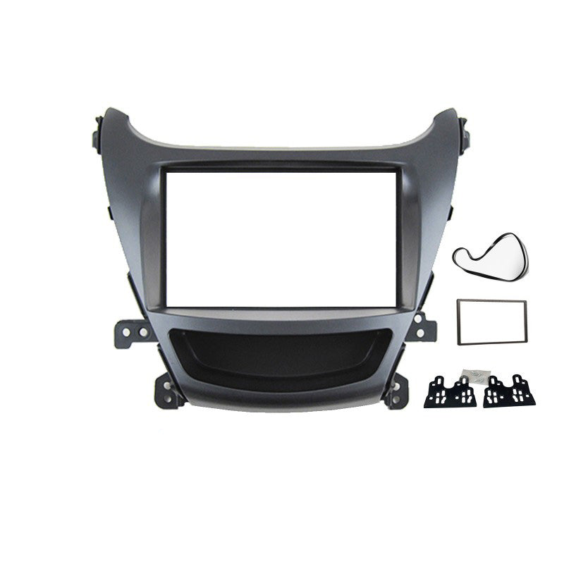 Double 2 DIN FAHYUNDAIELANTRA201320157 Facia Kit Panel Fascia Dash Plate For Hyundai Elantra MD3 2013-2015