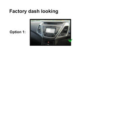 Double 2 DIN F7HY3 Facia Kit Panel Fascia Dash Plate For Hyundai Elantra MD3 2013-2015