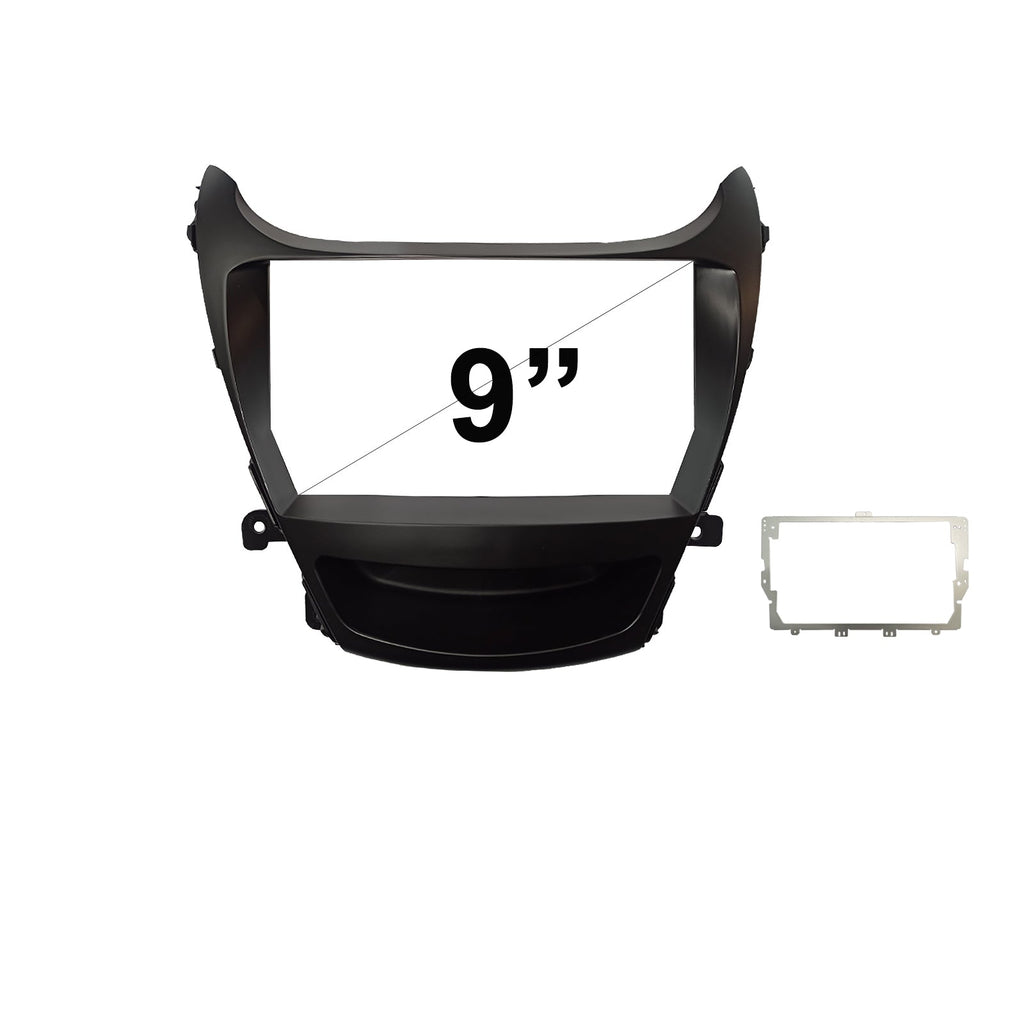 9 Inch Facia FAHYUNDAIELANTRA201320159 Fascia Dash Plate Panel For Hyundai Elantra 2013-2015 Black