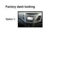 9 Inch Facia F9HY5 Fascia Dash Plate Panel For Hyundai Elantra 2013-2015 Black