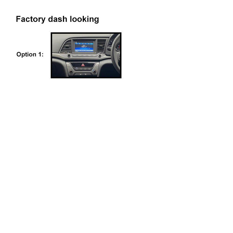 9" FACIA KIT F9HY6 Fascia Dash Plate Panel For Hyundai Elantra 2016+