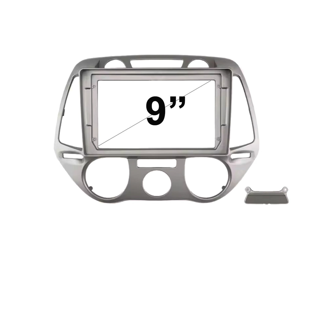 9 Inch Facia FAHYUNDAII2020102012MANUAL9 Fascia Dash Plate Panel For Hyundai i20 2010-2012 Manual A/C